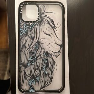 Casetify, 11 pro max, clear, turquoise, black